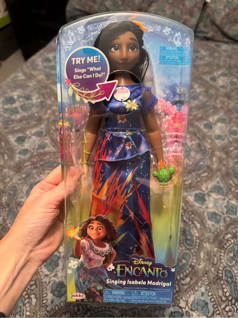 NWT Disney Encanto Singing Isabela Madrigal Doll – Blue Floral Dress